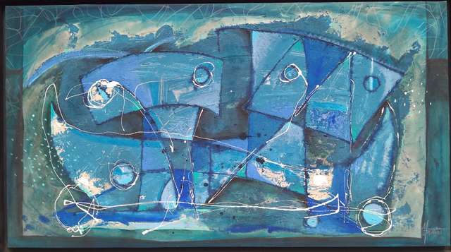 Canal nocturno, obra de Francisco Muñoz Tejeida