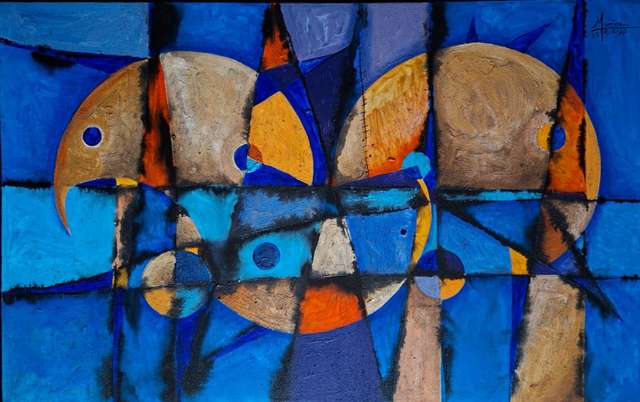 Dos lunas de agua, obra de Francisco Muñoz Tejeida